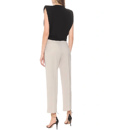 Shop The Frankie Shop Pernille High-rise Straight Pants In Grey