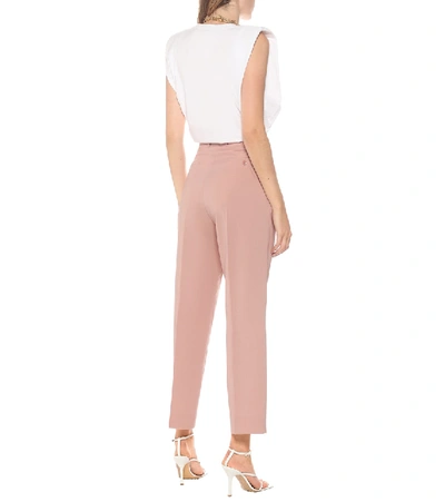 Shop The Frankie Shop Pernille High-rise Straight Pants In Pink