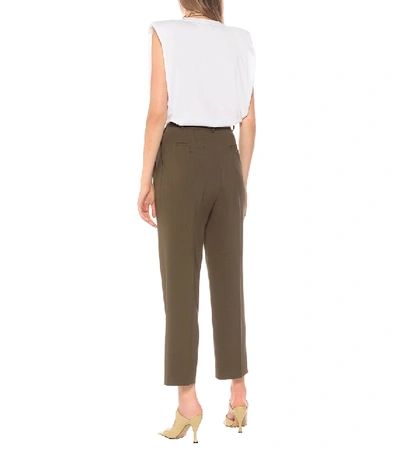 Shop The Frankie Shop Bea High-rise Straight Pants In Brown