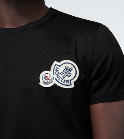 Shop Moncler Logo Patch T-shirt In Black