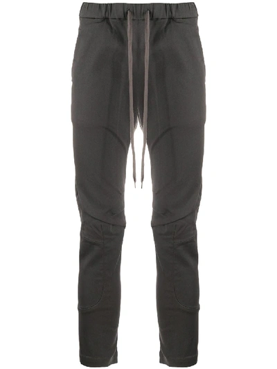 Shop Attachment Plain Slim-fit Track Trousers In Grey