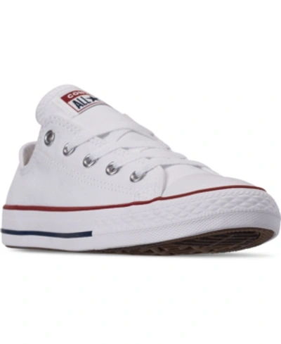 Shop Converse Little Kids Chuck Taylor Ox Casual Sneakers From Finish Line In Optical White
