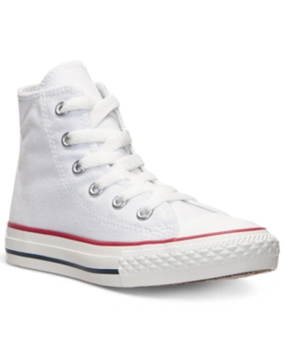 Shop Converse Little Kids Chuck Taylor Hi Casual Sneakers From Finish Line In Optical White