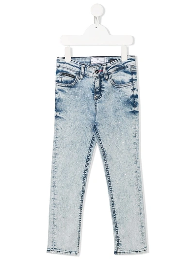 Philipp Plein Mid-rise Slim Jeans In Blue