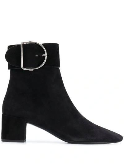 Shop Saint Laurent Charlie 50mm Boots In Black