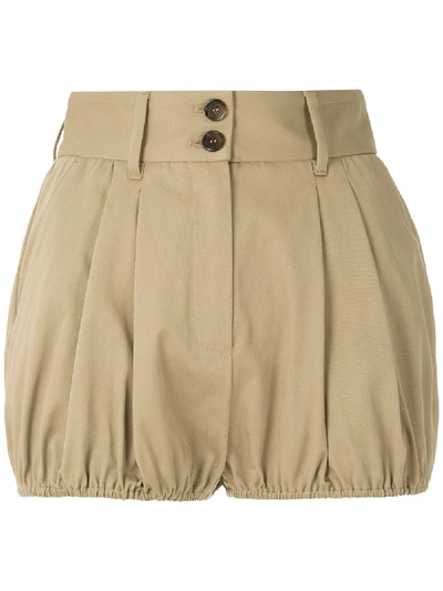 Shop Dolce & Gabbana Safari-inspired Elasticated Shorts In Neutrals
