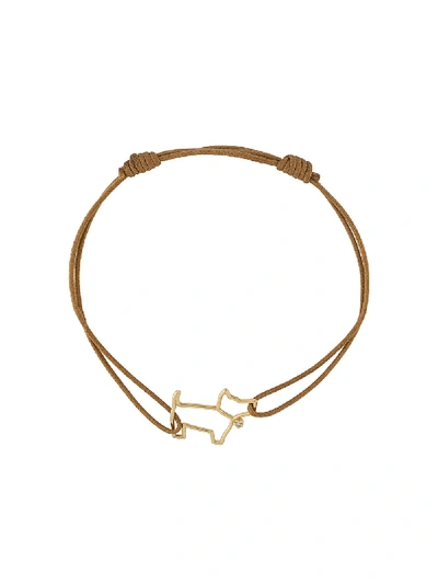 Shop Aliita Dog Charm Bracelet In Gold