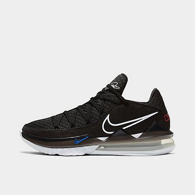 Shop Nike Lebron 17 Low Basketball Shoes In Black/multi-color/university Red/white