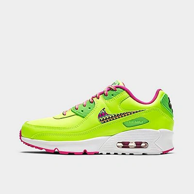 Shop Nike Big Kids' Air Max 90 Ltr Casual Shoes In Green