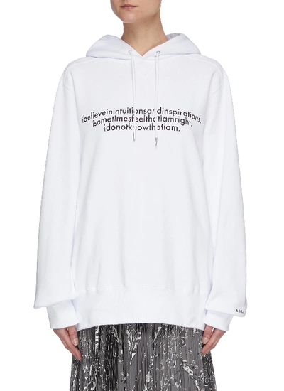 SACAI Einstein Hoodie White