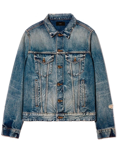 Shop Alanui Landscape Denim Jacket