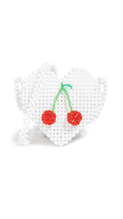 Shop Susan Alexandra Ma Cherie Heart Crossbody In White