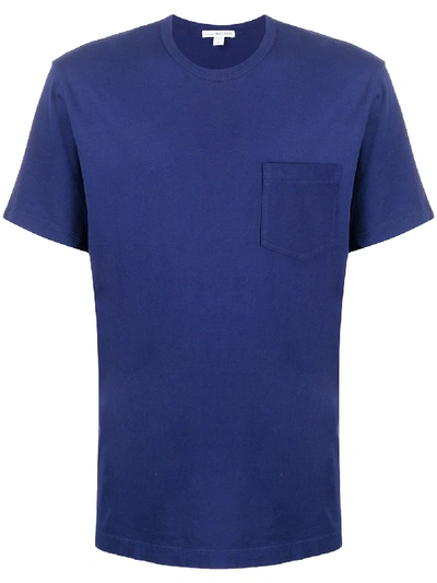 Shop James Perse Supima Pocket T-shirt In Blue