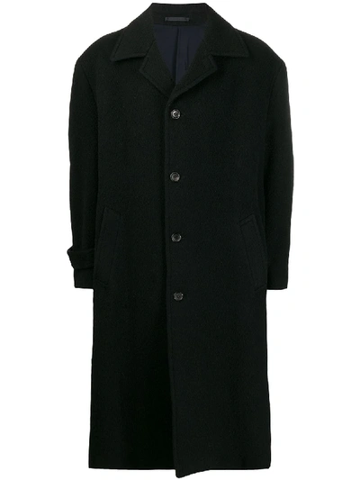 Pre-owned Comme Des Garçons 1980s Chester Coat In Black