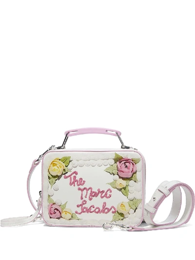 Shop Marc Jacobs The Box Cake Crossbody Bag In White