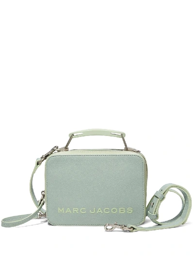 Shop Marc Jacobs The Textured Box-style Crossbody Bag In Green