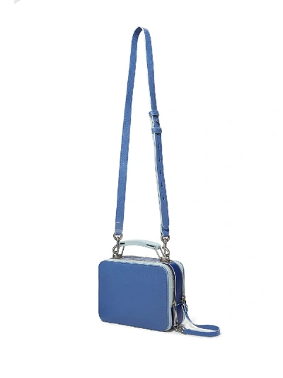 Shop Marc Jacobs The Textured Box-style Crossbody Bag In Blue