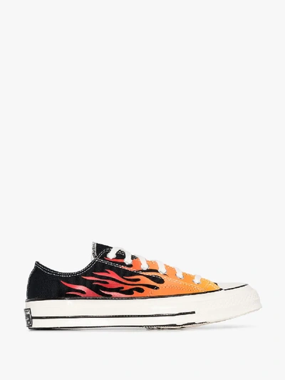 Shop Converse Multicoloured Chuck 70 Flame Low Top Sneakers In Black