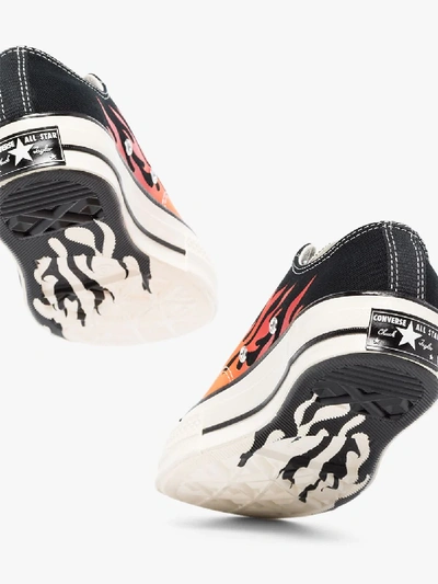 Shop Converse Multicoloured Chuck 70 Flame Low Top Sneakers In Black