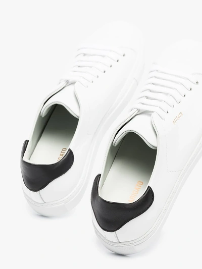 Shop Axel Arigato White And Black Clean 90 Leather Sneakers