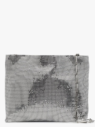 Shop Paco Rabanne Silver Tone Pixel 1969 Chain Mail Shoulder Bag