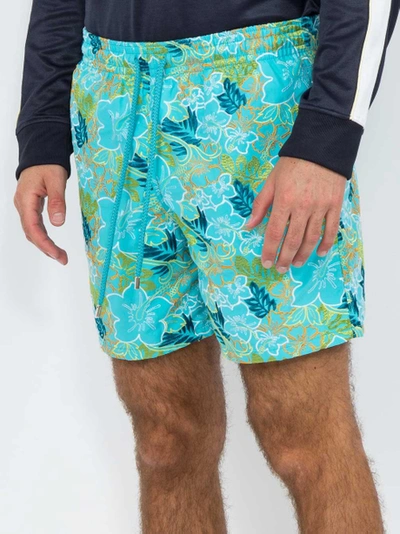 Shop Vilebrequin Floral Embroidery Swim Shorts