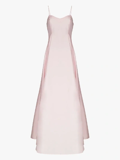 Shop Bernadette Gwyneth Taffeta Evening Gown In Pink