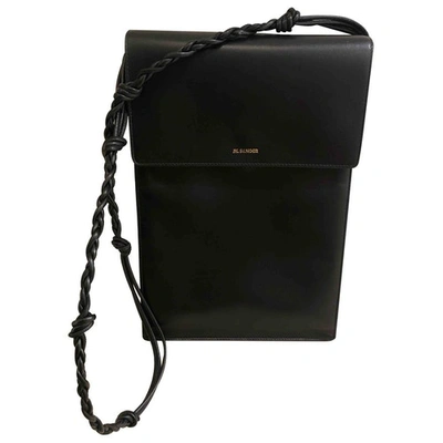 Pre-owned Jil Sander Tangle Black Leather Handbag