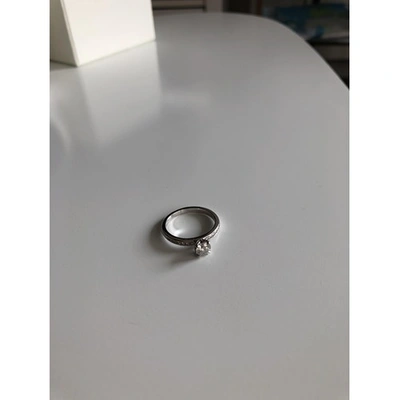 Pre-owned Fred Platinum Ring In Anthracite