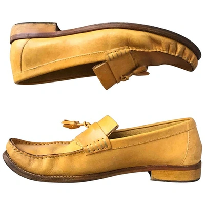 Pre-owned Acne Studios Yellow Leather Flats