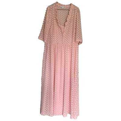 Pre-owned Claudie Pierlot Maxi Dress In Pink