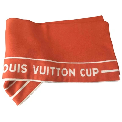 Pre-owned Louis Vuitton Scarf & Pocket Square In Orange