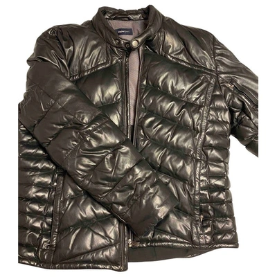 Pre-owned Z Zegna Black Leather Jacket