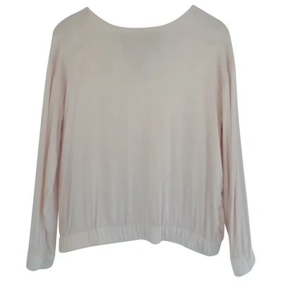 Pre-owned Jucca Silk Top In Pink