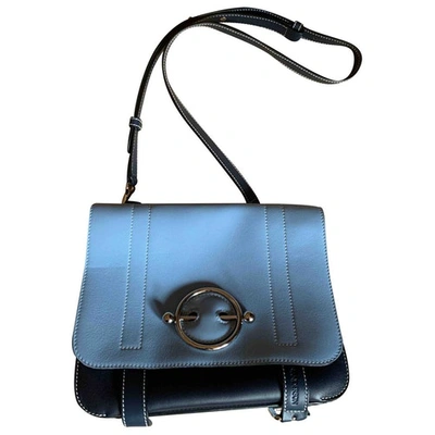 Pre-owned Jw Anderson Disc Blue Leather Handbag