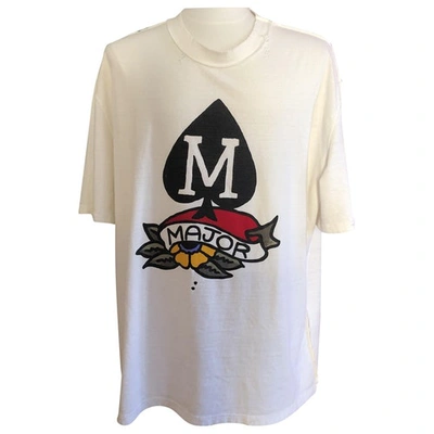 Pre-owned Maison Margiela Ecru Cotton T-shirts