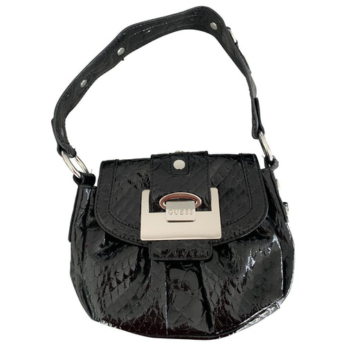 guess black patent bag