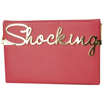 Pre-owned Charlotte Olympia Pink Leather Clutch Bag