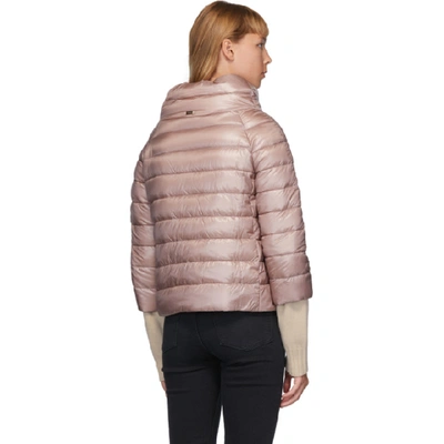 Shop Herno Pink Down Sofia Jacket In 4150 Pink
