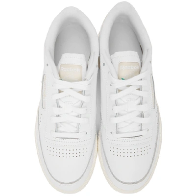 Shop Reebok Classics White And Off-white Club C 85 Vintage Sneakers In White Alaba