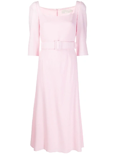Shop Goat Jubilee Belted Dress In Pink