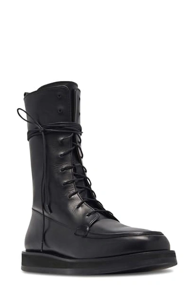Shop The Row Patty Lace-up Combat Boot In Black