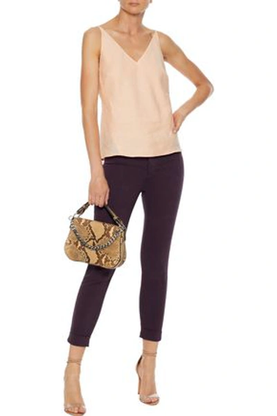 Shop J Brand Lucy Linen-voile Camisole In Peach