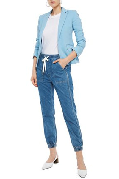 Shop Rag & Bone Lucy Linen-blend Blazer In Light Blue