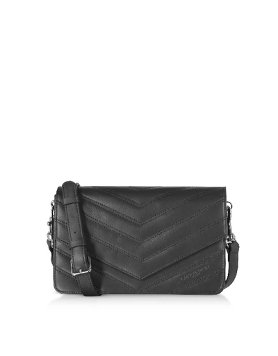 Shop Lancaster Parisienne Matelasse Leather Shoulder Bag In Black
