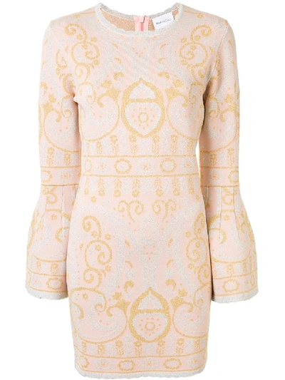 Shop Alice Mccall Adore Glitter Patterned Dress In Pink