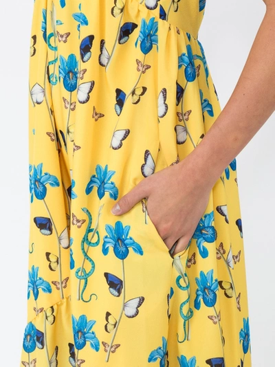 Shop Borgodenor Anais Floral Print Dress Yellow