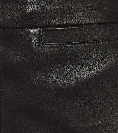 Shop Isabel Marant Mofirae Leather Skinny Pants In Black