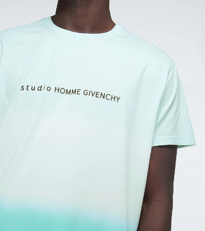 Givenchy Studio Homme Faded Effect T-shirt In 326-mint Gr | ModeSens