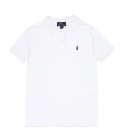 Shop Polo Ralph Lauren Cotton Polo Shirt In White